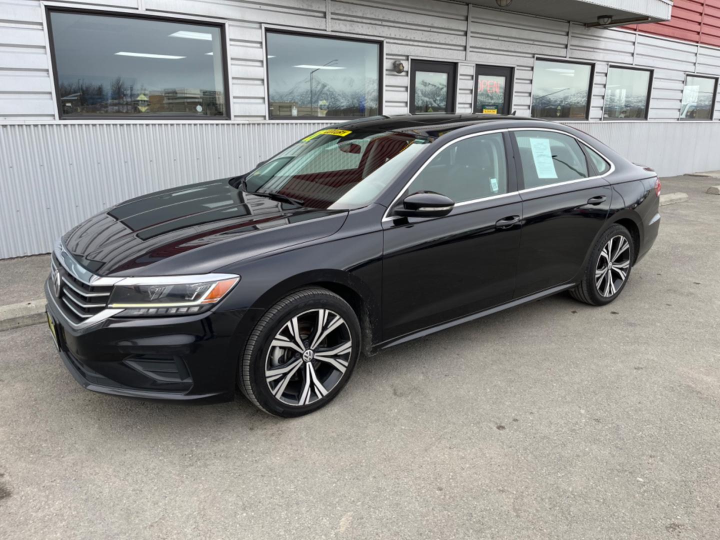 2021 Black /Black Volkswagen Passat (1VWSA7A31MC) , located at 1960 Industrial Drive, Wasilla, 99654, (907) 274-2277, 61.573475, -149.400146 - Photo#0